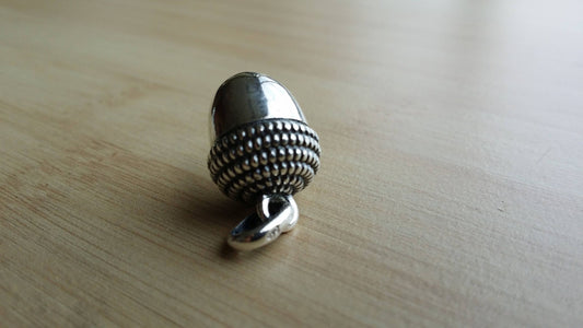 Handmade Sterling Silver Acorn Pendant