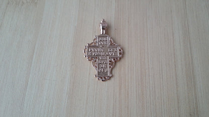 14k Red Gold Cross, Old Believers Cross, Russian Cross