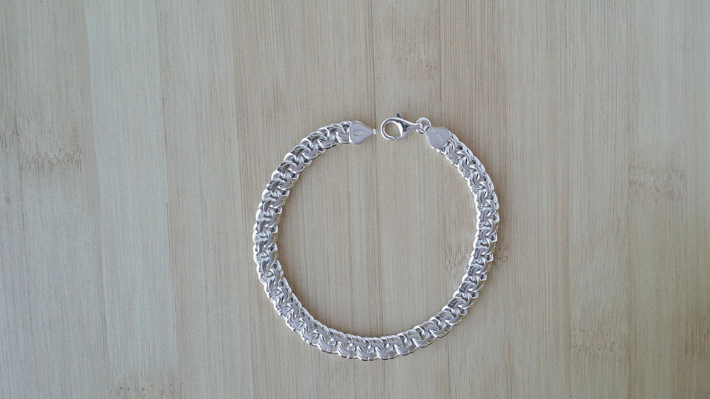 Handmade Sterling Silver Bracelet Bismark/6-10 inch sizes