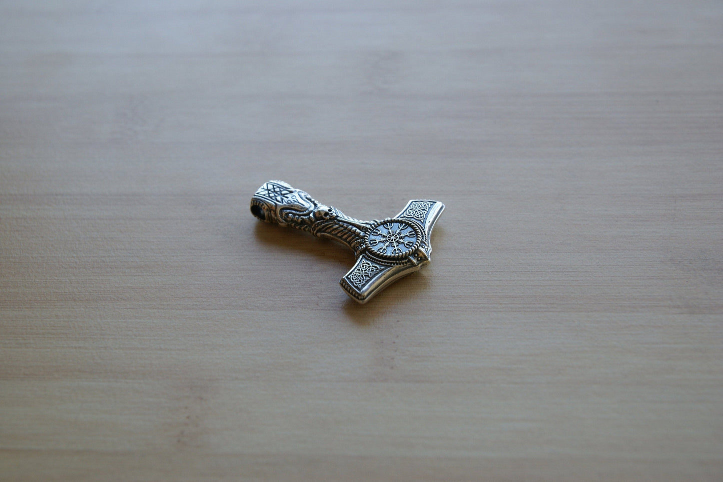 Silver Thor's Hammer, Mjolnir Pendant,Viking Pendant