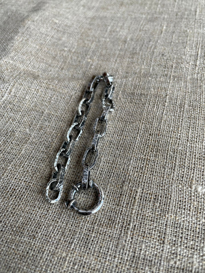 Silver Forged Bracelet,Bracelet for Men,Minimalist Bracelet,Viking Bracelet