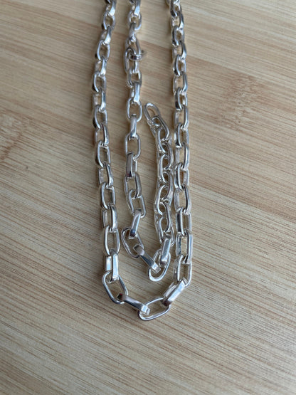 Sterling Silver Cable Chain, Silver Necklace, Chain for Pendant