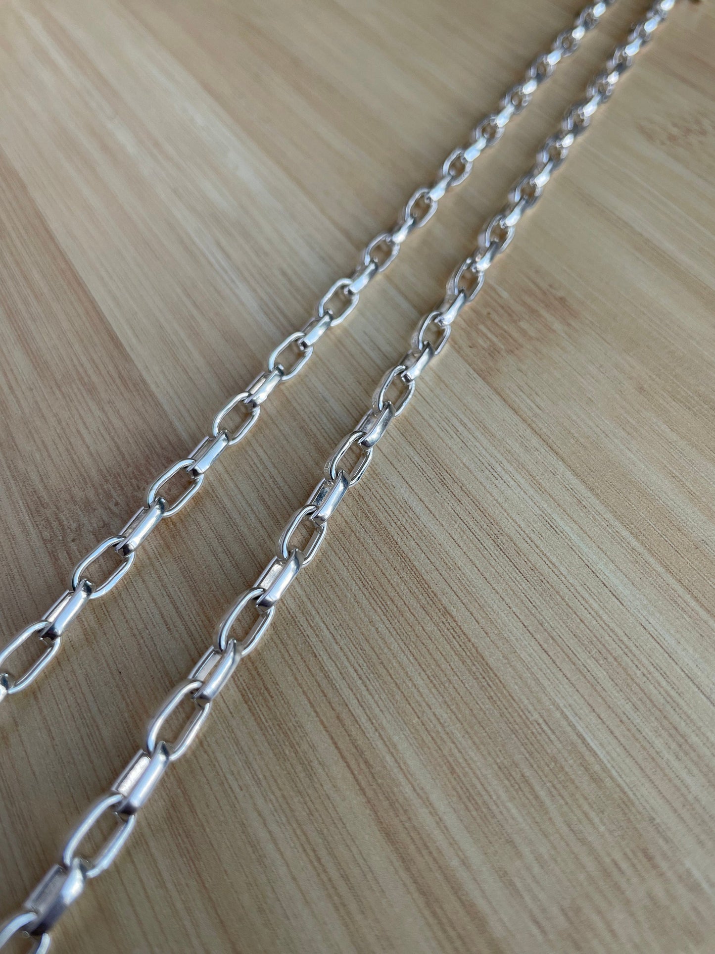 Sterling Silver Cable Chain, Silver Necklace, Chain for Pendant