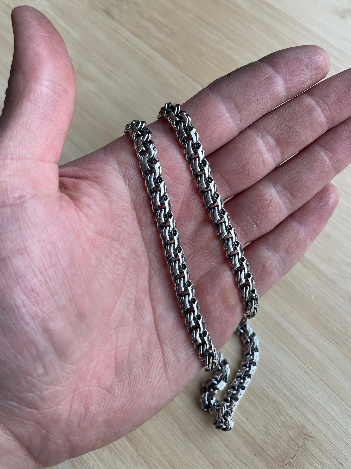 Silver Mens Chain, Sivler Necklace