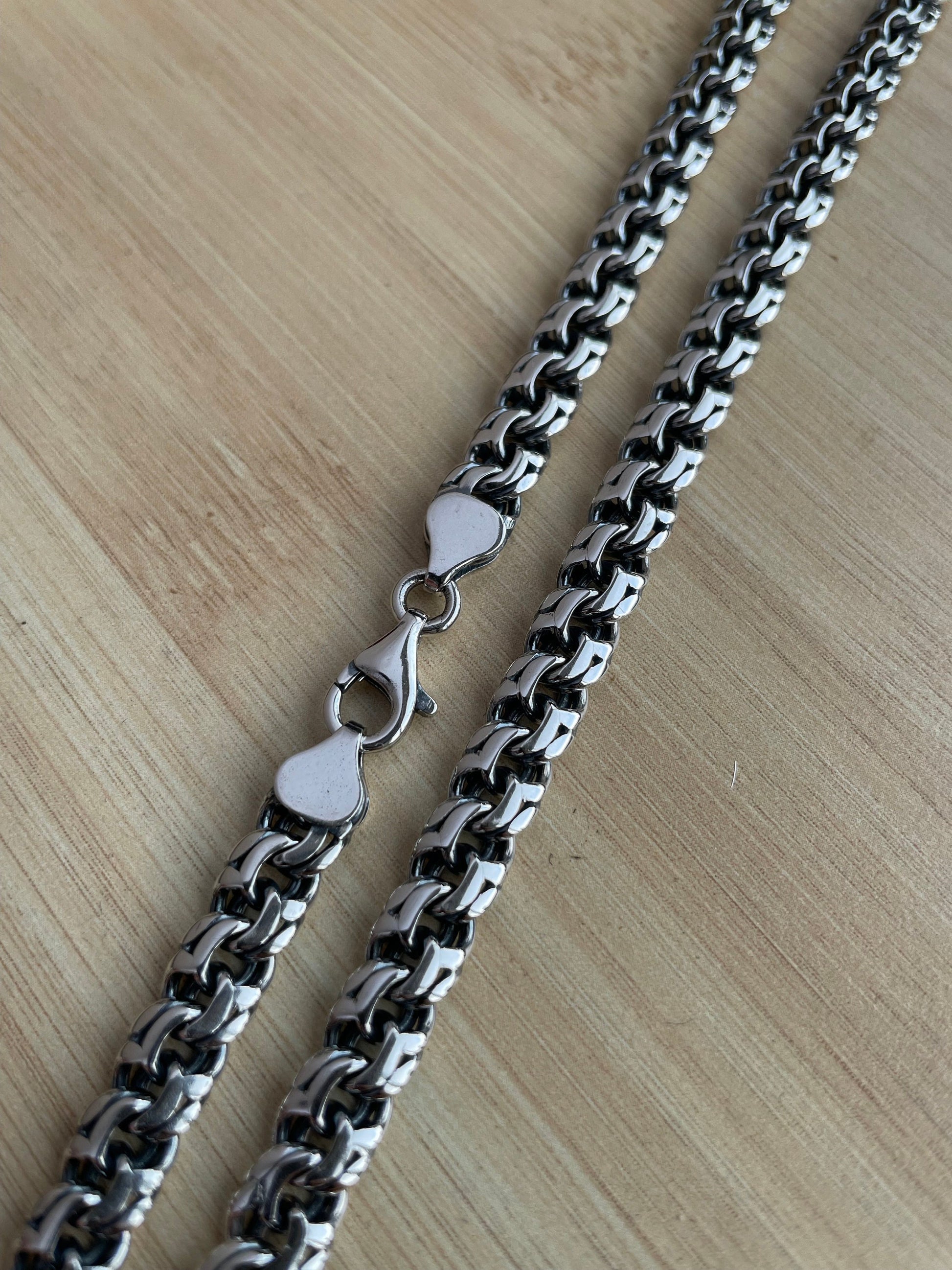 Silver Mens Chain, Sivler Necklace