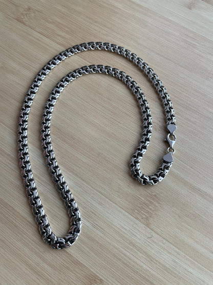 Silver Mens Chain, Sivler Necklace