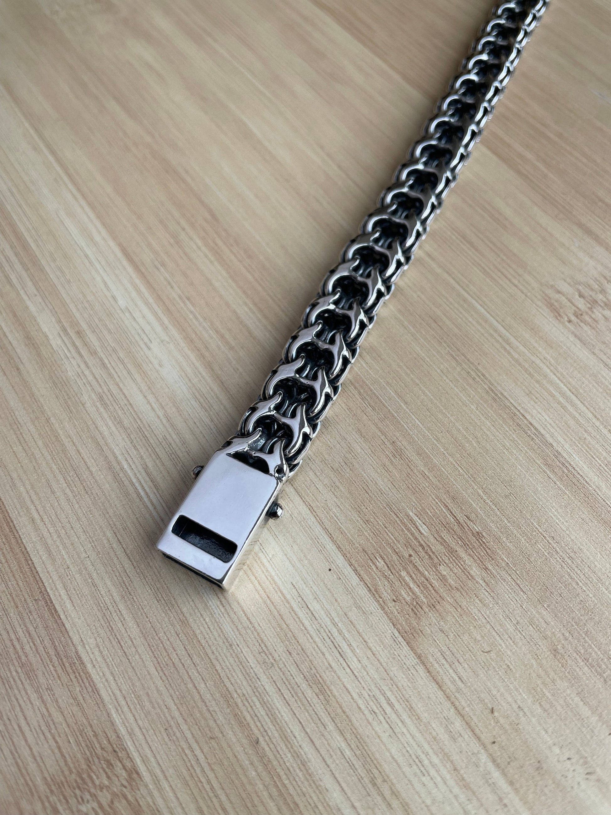 Heavy Mens Bracelet, Silver Bracelet