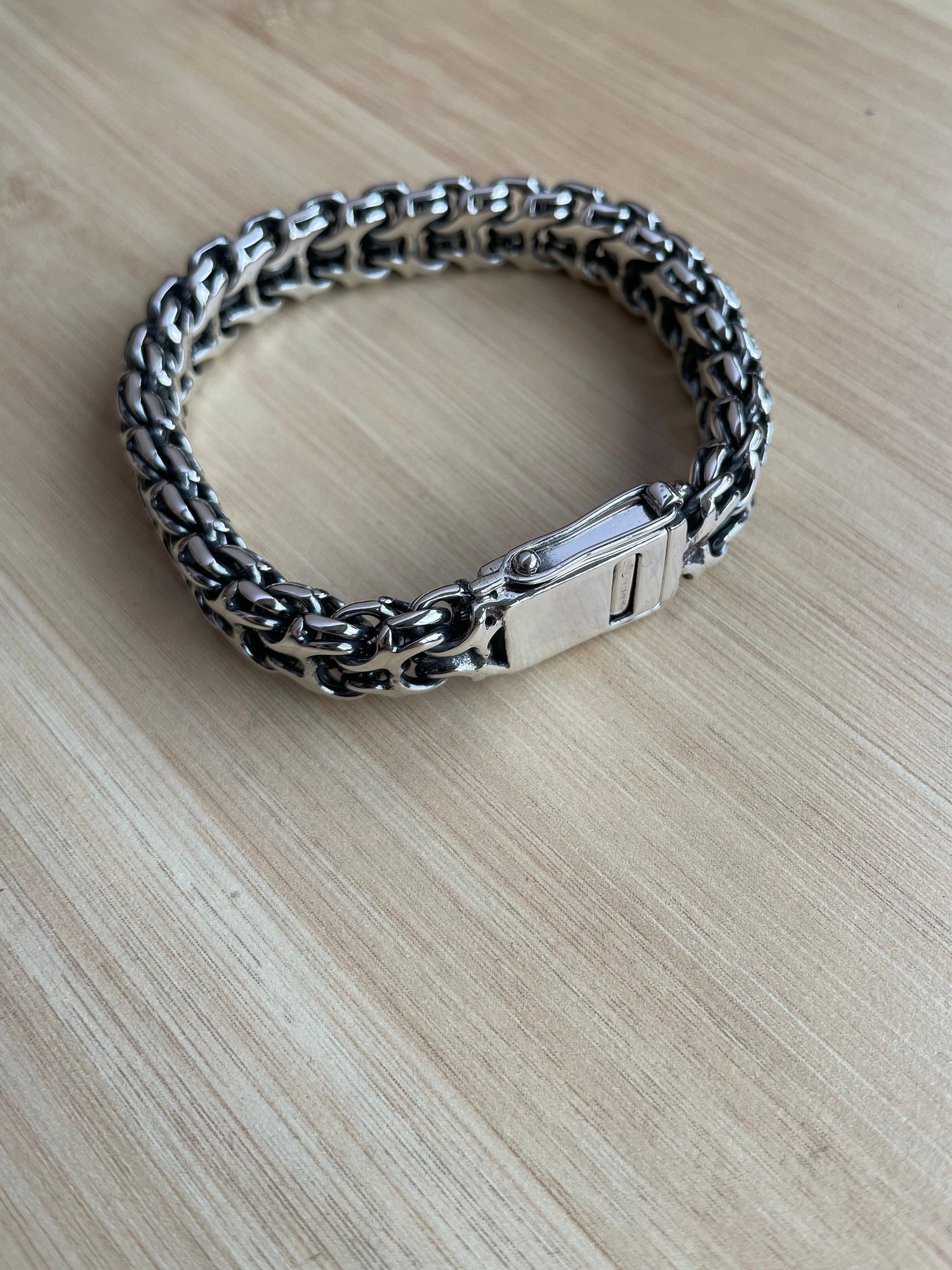 Heavy Mens Bracelet, Silver Bracelet