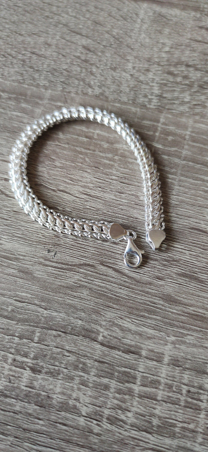 Silver Bracelet, Mens Silver Bracelet, Solid Silver Bracelet