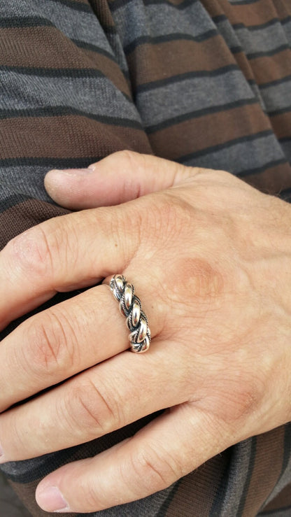 Silver Namejs Ring, Viking Ring