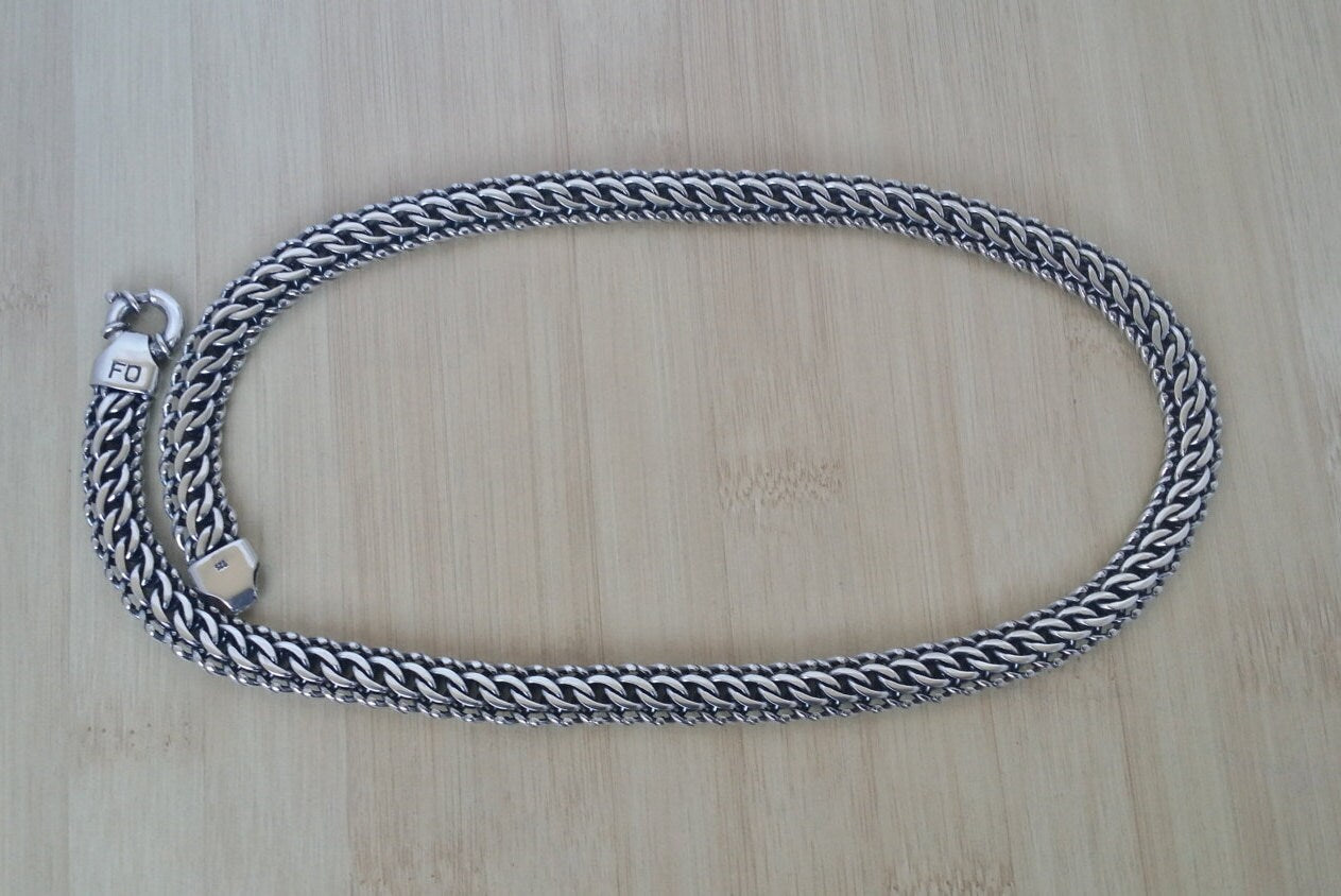 Silver Mens Chain, Mens Necklace, Solid Silver Chain